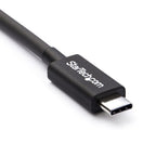 StarTech.com 2m (6.6ft) Thunderbolt 3 Cable, 20Gbps, 100W PD, 4K, Thunderbolt Certified, Compatible with Thunderbolt 4/USB 3.2/DisplayPort