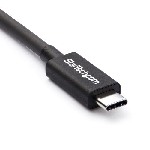 StarTech.com 2m (6.6ft) Thunderbolt 3 Cable, 20Gbps, 100W PD, 4K, Thunderbolt Certified, Compatible with Thunderbolt 4/USB 3.2/DisplayPort