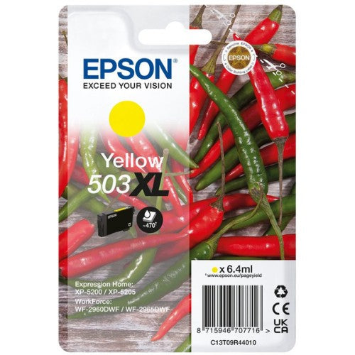 Epson C13T09R44010/503XL Ink cartridge yellow high-capacity, 470 pages 6,4ml for Epson XP-5200