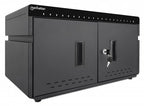 Manhattan iPad to 11" 20-bay Charging Cabinet Desktop via USB-C, Also other tablets and smartphones (with device to USB-C cable), Bays 264x22x235mm, Device charging cables not included (suggest USB-C cable code 356213), Cart, Lockable, EU/UK power cords