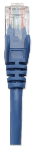 Intellinet Network Patch Cable, Cat5e, 3m, Blue, CCA, U/UTP, PVC, RJ45, Gold Plated Contacts, Snagless, Booted, Lifetime Warranty