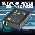 Intellinet Power over Ethernet (PoE+) Splitter, IEEE802.3at, 5, 7.5, 9 or 12 V DC output voltage