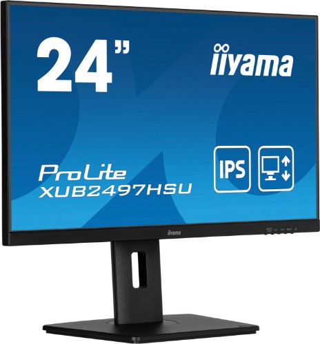 iiyama 24” IPS technology panel with height adjustable stand and 100Hz refresh rate