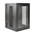 Tripp Lite SRW18USDPG SmartRack 18U UPS-Depth Wall-Mount Half-Height Rack Enclosure, Clear Acrylic Window, Hinged Back