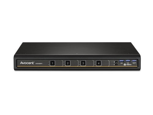 Vertiv Avocent SV Universal DP/H 4-Port Single Display KVM switch Black