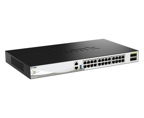 D-Link 28-Port 10G Multi-Gigabit Layer 3 Stackable Managed Switch with 25G Uplinks