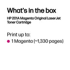 HP CF403A/201A Toner cartridge magenta, 1.33K pages ISO/IEC 19752 for HP Pro M 252