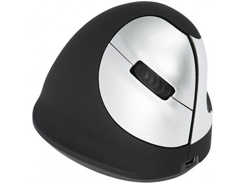 R-Go Tools Ergonomic mouse R-Go HE Break with break software, medium (hand size 165-185 mm), right-handed, Bluetooth, black