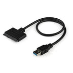StarTech.com SATA to USB Cable, USB 5Gbps to 2.5in SATA I II III Hard Drive Adapter, External Converter for SSD or HDD Data Transfer