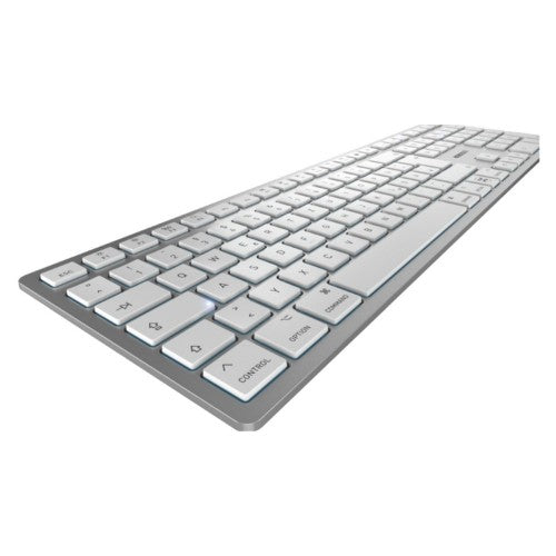 CHERRY KW 9100 SLIM FOR MAC keyboard Universal USB + Bluetooth QWERTY English Silver