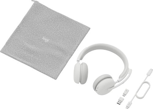 Logitech Zone Wireless 2 Headset Wired & Wireless Head-band Office/Call center USB Type-C Bluetooth White