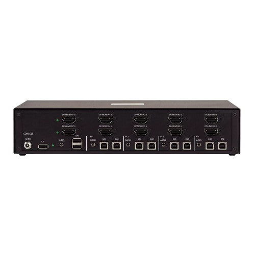 StarTech.com Secure 4-Port Dual-Monitor KVM Switch, HDMI or DisplayPort, 4K 60Hz, NIAP 4.0 Desktop KVM, Metal Housing, CAC Port, Made in the USA