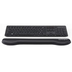 StarTech.com Foam Keyboard Wrist Rest for Ergonomic Typing Support - Padded Non-Slip Keyboard Cushion - Laptop or Desktop Computer Keyboard Wrist, Hand & Arm Rest - Soft Black Nylon Rest Pad - TAA
