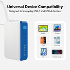 Targus HyperJuice Flex 10K 30W 5000 mAh White, Blue