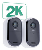 Arlo Essential 2K Outdoor Security Camera, 2-pack
