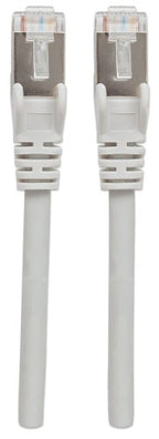 Intellinet Network Patch Cable, Cat6A, 1m, Grey, Copper, S/FTP, LSOH / LSZH, PVC, RJ45, Gold Plated Contacts, Snagless, Booted, Lifetime Warranty