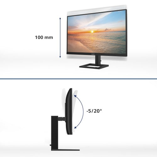 Philips 1000 series 27E1N1900AE/00 computer monitor 68.6 cm (27") 3840 x 2160 pixels 4K Ultra HD LCD Black