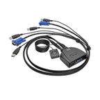 Tripp Lite B032-VU2 2-Port USB/VGA Cable KVM Switch with Cables and USB Peripheral Sharing