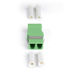 StarTech.com LC to LC Coupler 10 Pack, OS2 Single Mode SC Footprint LC Fiber Optic Coupler without Flange, LC/APC Duplex Adapter