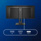 Philips B Line 346B1C/00 computer monitor 86.4 cm (34") 3440 x 1440 pixels Quad HD LCD Black