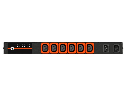 Vertiv Geist AUR5M1R5-06L137-1C14C14A900-D power distribution unit (PDU) 6 AC outlet(s) 0U Black