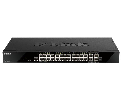 D-Link 28-Port Gigabit Stackable Smart Managed Switch with 2 x 10GBase-T & 2 x 10G SFP+