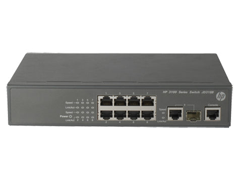 HPE A 3100-8 v2 EI Managed L2 Fast Ethernet (10/100) 1U Grey