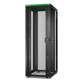 APC Easy Rack, 48U, Black, With Roof, Castors, Feet, 4 Brackets, and Bottom, No Side Panels, 2258H x 800W x 1200D mm