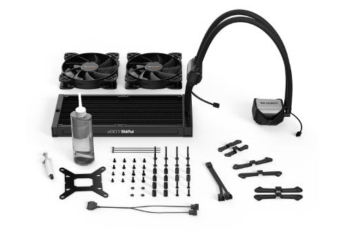be quiet! Pure Loop 280mm All In One CPU Water Cooling, 2 X 140mm PWM Fan, For Intel Socket: 1200 / 2066 / 115X / 2011(-3) square ILM; For AMD Socket: AMD: AM4 / AM3(+)