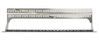 Intellinet 19" 48-Port Shielded Blank Patch Panel, 1U, Unloaded 19-inch Rackmount Keystone Panel for High-density Installations, Removable Cable-Management Bar, Black