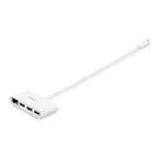 StarTech.com 3-Port USB-C Hub with Gigabit Ethernet - USB-C to 3x USB-A - USB 3.0 Hub - 5Gbps - White