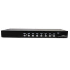 StarTech.com 8 Port Rackmount USB VGA KVM Switch w/ Audio (Audio Cables Included) - TAA
