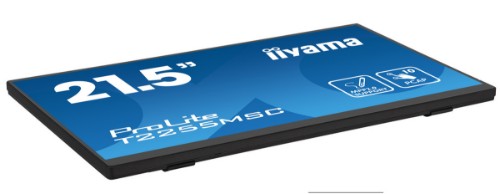 iiyama ProLite 21.5” Optical Bonded PCAP 10pt touchscreen monitor with IPS panel technology, edge-to-edge glass, anti-fingerprint coating, active stylus support (MPP 2.0) and a flexible stand