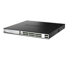 D-Link 28-Port 10G Multi-Gigabit Layer 3 Stackable PoE++ Managed Switch with 25G Uplinks