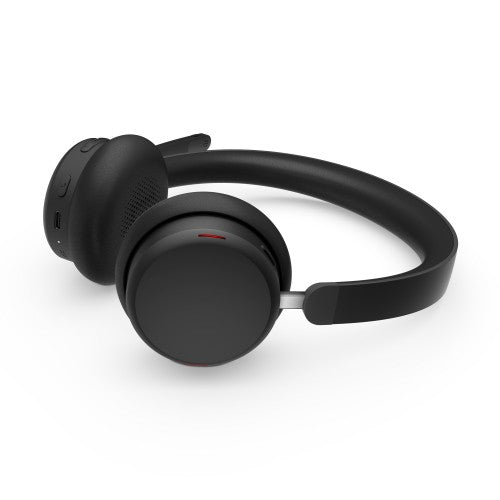 Lenovo 6550 Headset Wireless Head-band Office/Call center USB Type-C Bluetooth Black