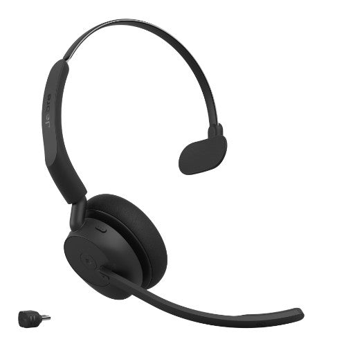 Jabra Evolve3 45 MS - USB-C with Dongle - Mono (Charging Stand)