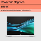 HP Elite x360 1040 G10 Intel Core Ultra 7 155H Hybrid (2-in-1) 35.6 cm (14") Touchscreen WUXGA 32 GB LPDDR5x-SDRAM 1 TB SSD Wi-Fi 6E (802.11ax) Windows 11 Pro AI PC Silver