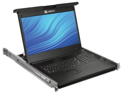 Vertiv Avocent LCD Local Rack Access Console, 16P KVM, 16 CABLES, USB KB-UK ENG