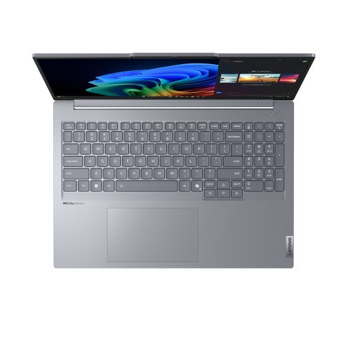 Lenovo ThinkBook 16 G7 QOY Copilot+ PC Qualcomm Snapdragon X1P-42-100 Laptop 40.6 cm (16") WUXGA 16 GB LPDDR5x-SDRAM 512 GB SSD Wi-Fi 7 (802.11be) Windows 11 Pro UK English Grey