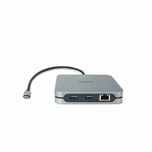 DICOTA D32057 interface hub USB Type-C 10000 Mbit/s Silver