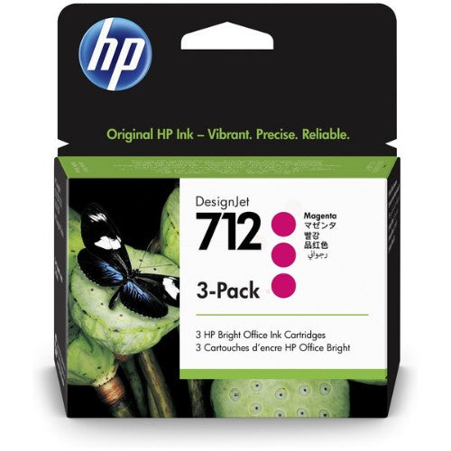 HP 3ED78A/712 Ink cartridge magenta multi pack 29ml Pack=3 for HP DesignJet T 200