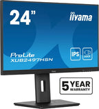 iiyama ProLite 24" IPS technology panel with USB-C dock and RJ45 (LAN)