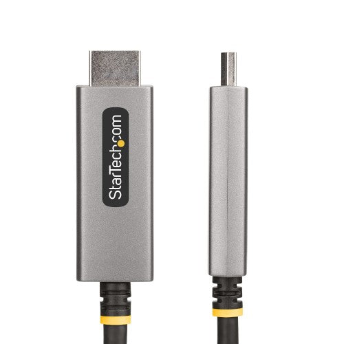 StarTech.com 6.6ft (2m) DisplayPort to HDMI Adapter Cable, 8K 60Hz, 4K 144Hz, HDR10, DP 1.4 to HDMI 2.1 Active Video Converter, DisplayPort Desktop to HDMI Monitor, M/M - DP to HDMI Cord
