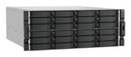 QNAP 4U 24-bay 3.5 SATA HDD NAS - AMD Ryzen 7000 series 8C16T (boost up to 5.3 GHz) - 32GB DDR5 non-ECC RAM (max. 128GB total) - 2x M.2 2280 PCIe Gen5 x2 slots for SSD cache - 2x 10GBASE-T + 2x 2.5 GbE RJ45 - 3 x PCIe Gen 4 expansion slots - 2 x 550W redu