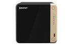 QNAP TS-464 NAS Tower Intel® Celeron® N5095 8 GB DDR4 24 TB HDD QNAP Turbo System Black, Gold