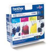 Brother LC-980VALBP Ink cartridge multi pack Bk,C,M,Y 360pg + 3x260pg Pack=4 for Brother DCP 145 C