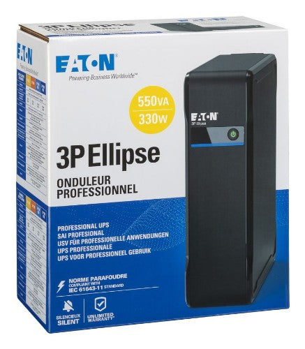 Eaton 3P550I uninterruptible power supply (UPS) Standby (Offline) 0.55 kVA 330 W 4 AC outlet(s)