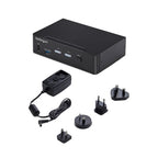 StarTech.com 2-Port DisplayPort KVM Switch, 4K 60Hz, DP 1.2, EDID Management, 2-Port USB 3.0 Hub, 4x USB HID Ports, TAA Compliant