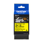 Brother HSE-651E Heat Shrink Tubes black on yellow 21mm x 1,5m for Brother P-Touch TZ 3.5-24mm HSE/36mm HSE