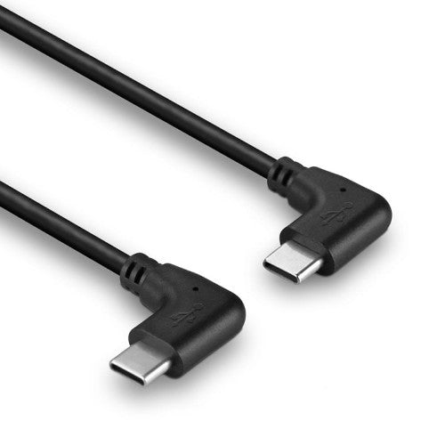 Lindy 1m USB 2.0 Right-Angled USB-C to Right-Angled USB-C Cable